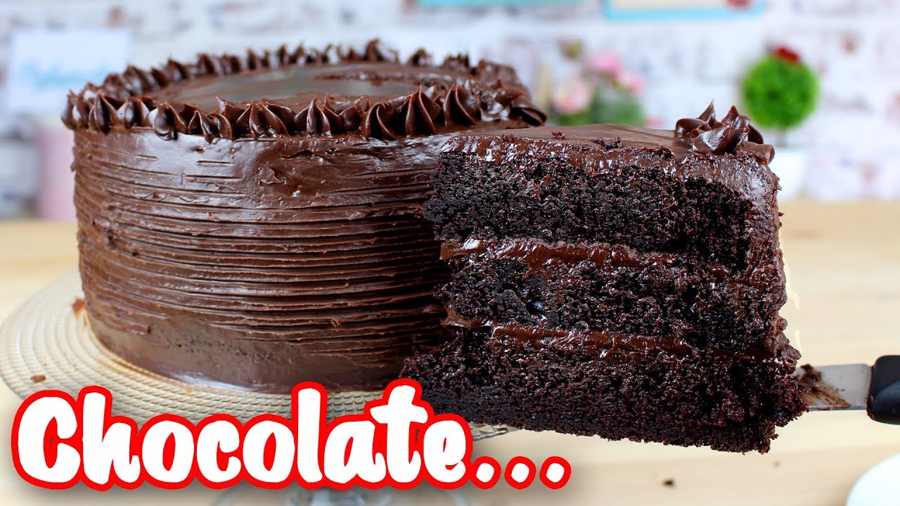 Bolo de Chocolate | O Melhor Bolo de Chocolate do Mundo | Molhado, Macio, Sabor Intenso a chocolate 11 Bolo de chocolate meio amargo