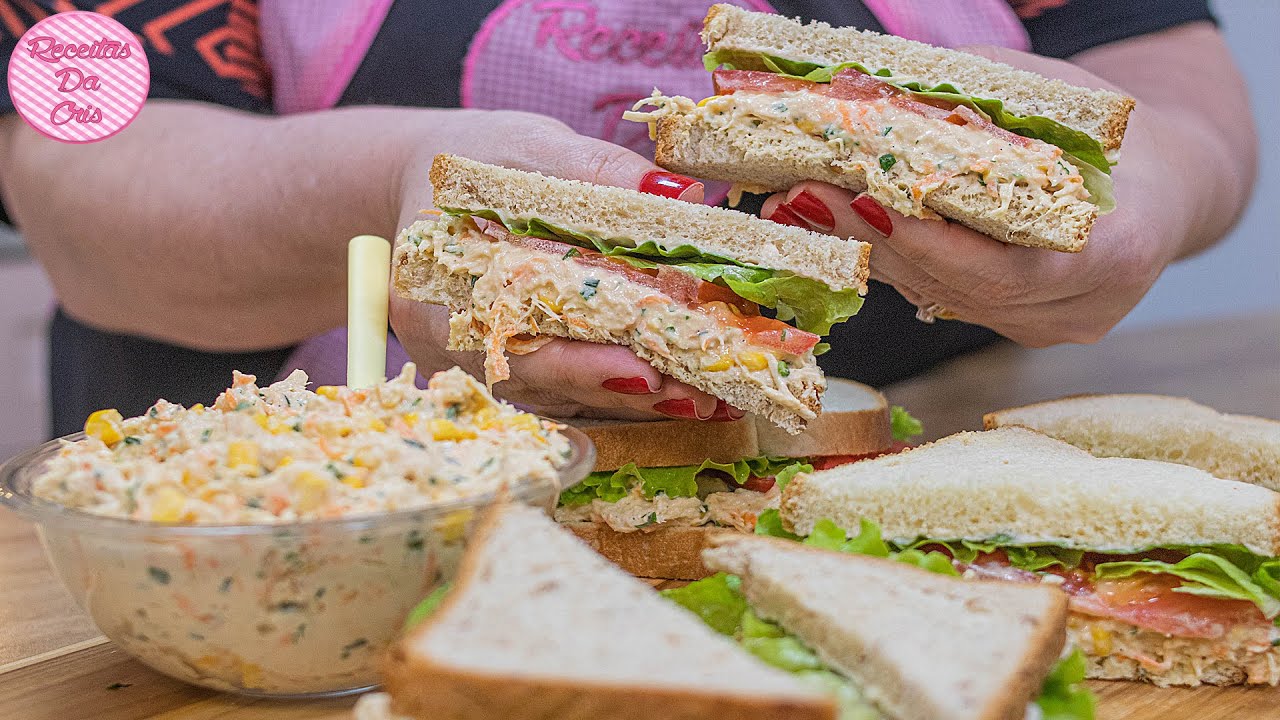 CREME DE FRANGO PARA SANDUÍCHE E LANCHE NATURAL | SUPER CREMOSO | RENDA EXTRA | FAÇA E VEN... 11 receita de Sanduíche natural
