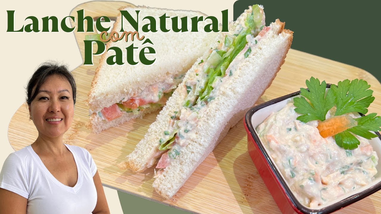 LANCHE NATURAL COM PATÊ DE ATUM OU SARDINHA | Sanduíche prático, leve e fácil pra ter na g... 11 receita de Sanduíche natural