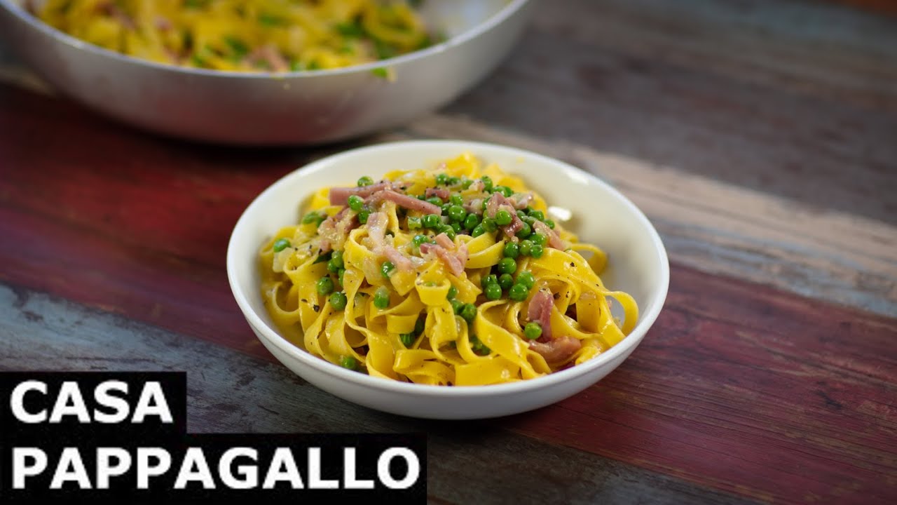 Receita Italiana: Fettuccine para Papalina S3 - P72 11 Fettuccine alla Papalina