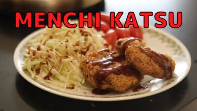 Receita Japonesa: Menchi Katsu (costeleta de carne moída) 20 Menchi Katsu - Ground Meat Cutlet