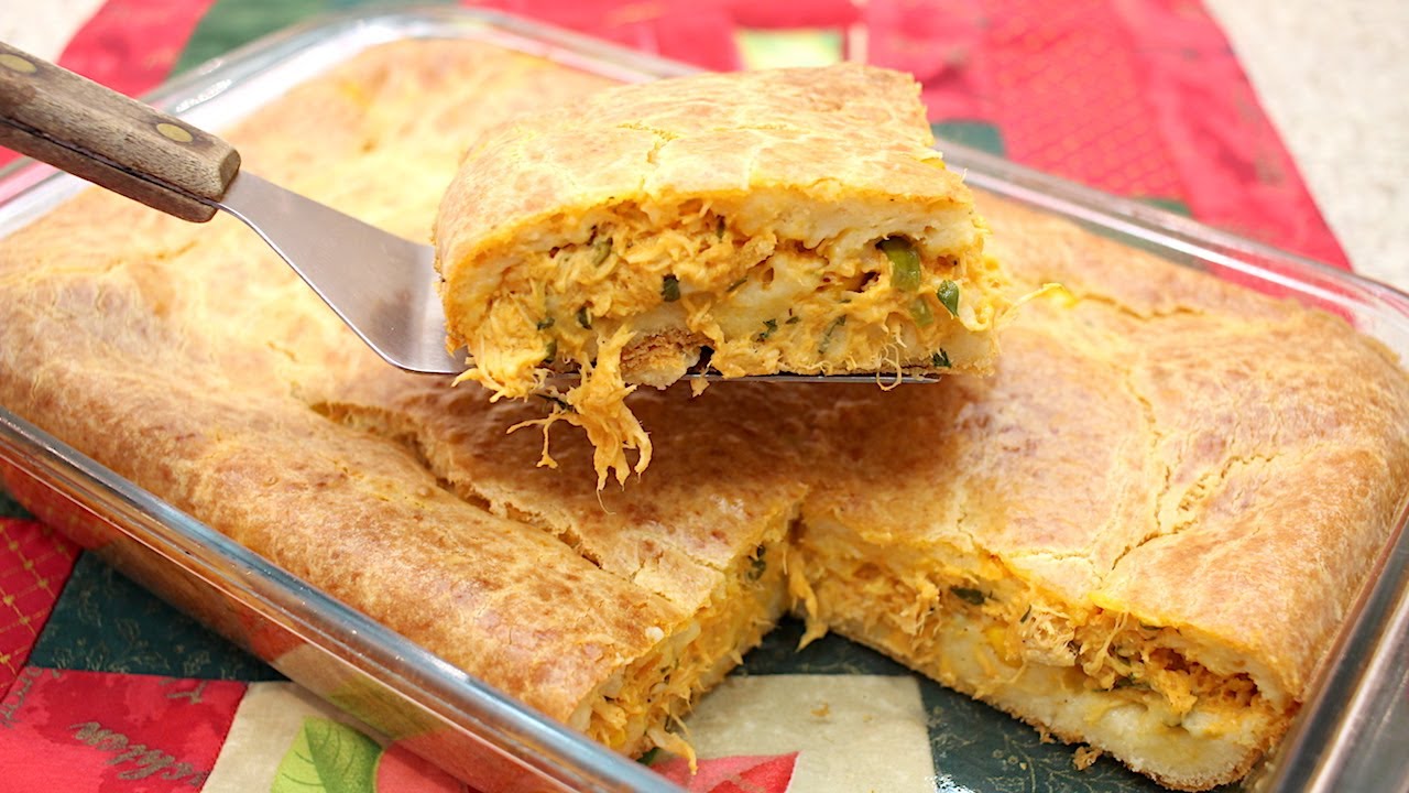 TORTA CREMOSA DE FRANGO - DE LIQUIDIFICADOR - FACÍLIMA - RÁPIDA- DELICIOSA - Isamara Amâncio 11 Torta de frango