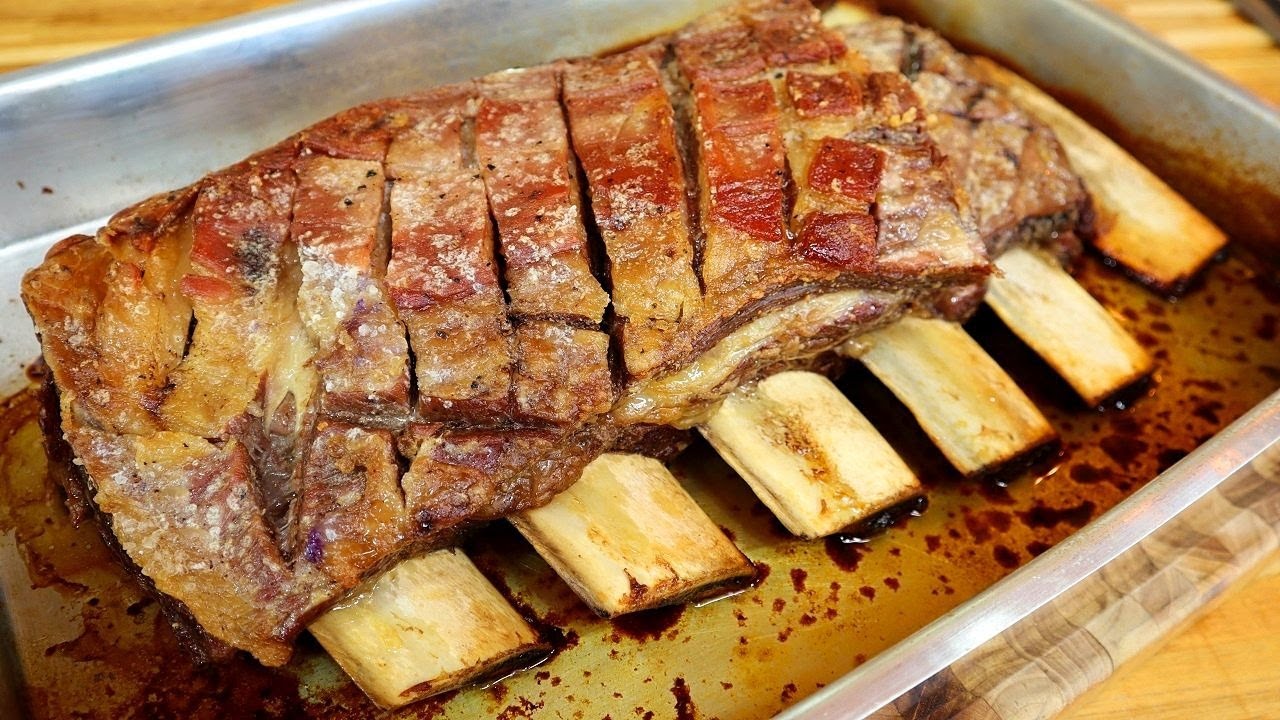 COSTELA ASSADA NO FORNO QUE DESMANCHA I SUPER FÁCIL 11 Costela assada no forno