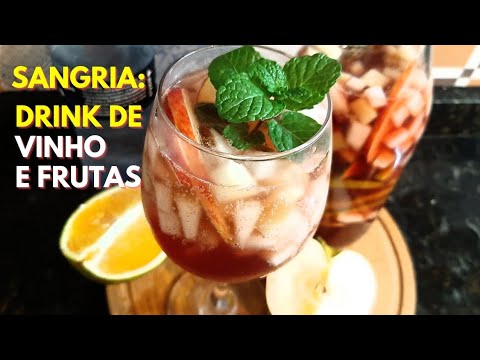 Como Fazer Sangria de Vinho Tinto ou Rosé com Frutas Fácil e Refrescante 11 Drink de vinho rosé com frutas