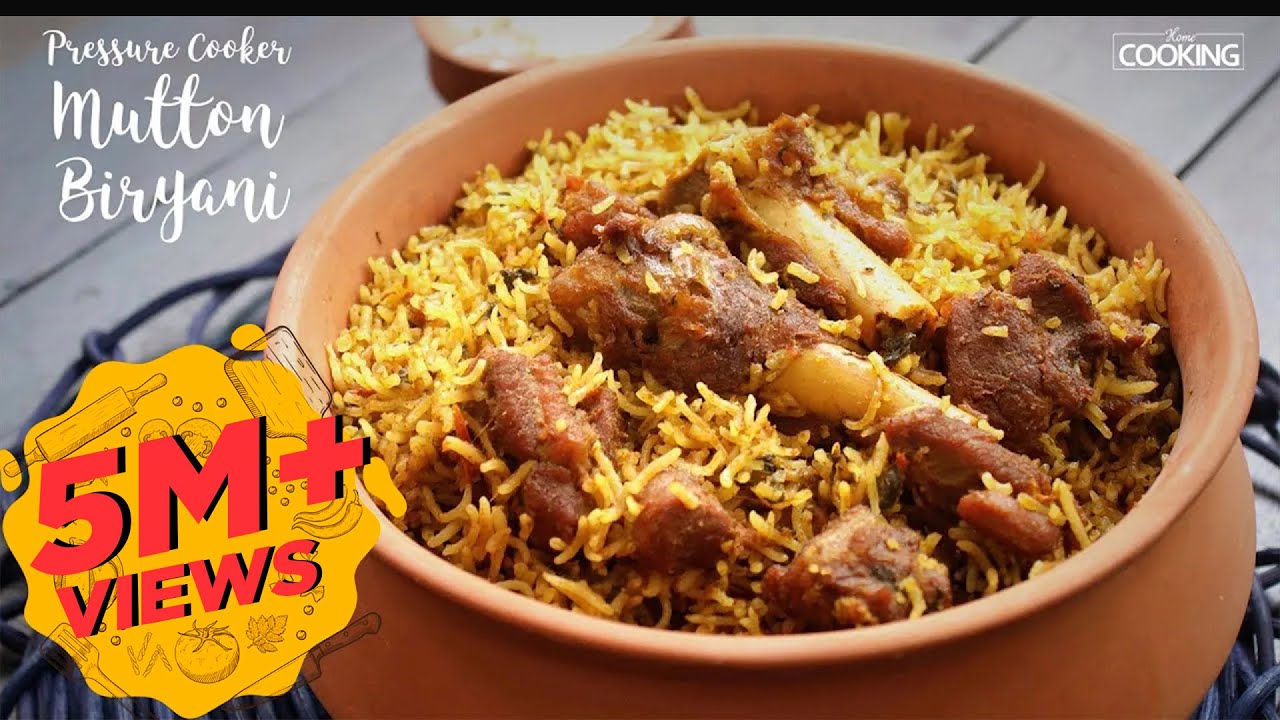 Receita Indiana: Mutton Biryani | Mutton Biryani do panela de pressão | Receitas de carneiro | Biryani | Show de culinária caseira 11 Mutton Biryani