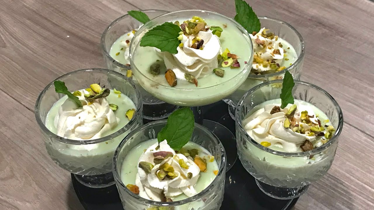 Receita Russa: Duas sobremesas sem bolos. Pudim de morango e pistache 11 *