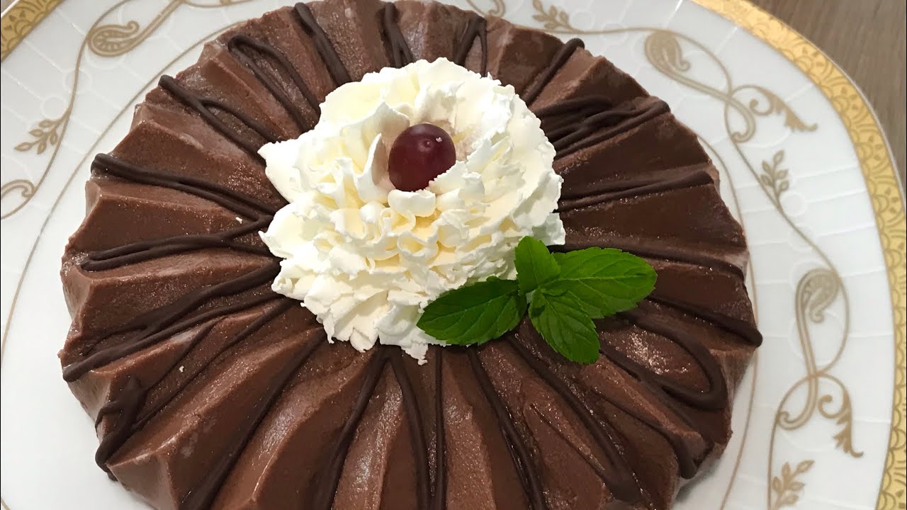 Receita Russa: Sobremesa de chocolate sem leite e ovos. Delicada sobremesa de PP de 2 ingredientes para diabéticos 11 *