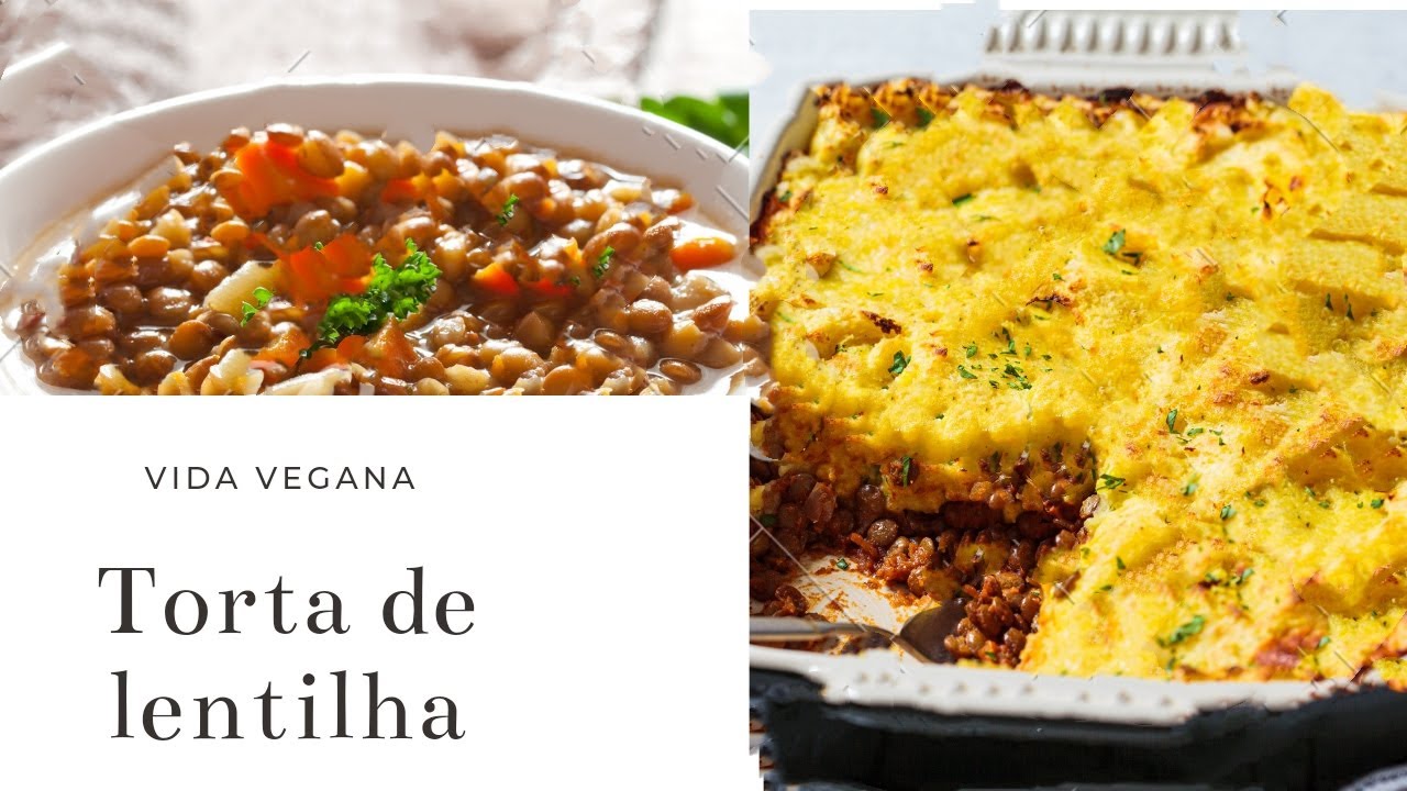 Torta 100% vegana de lentilha com legumes. 11 Torta vegana de lentilha